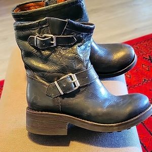Zigi Girl leather motorcycle boots